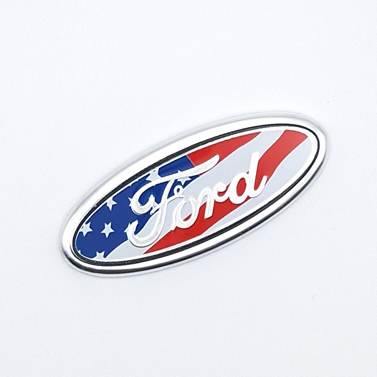 Эмблема руля Ford флаг США 58х24 мм (2095219007)