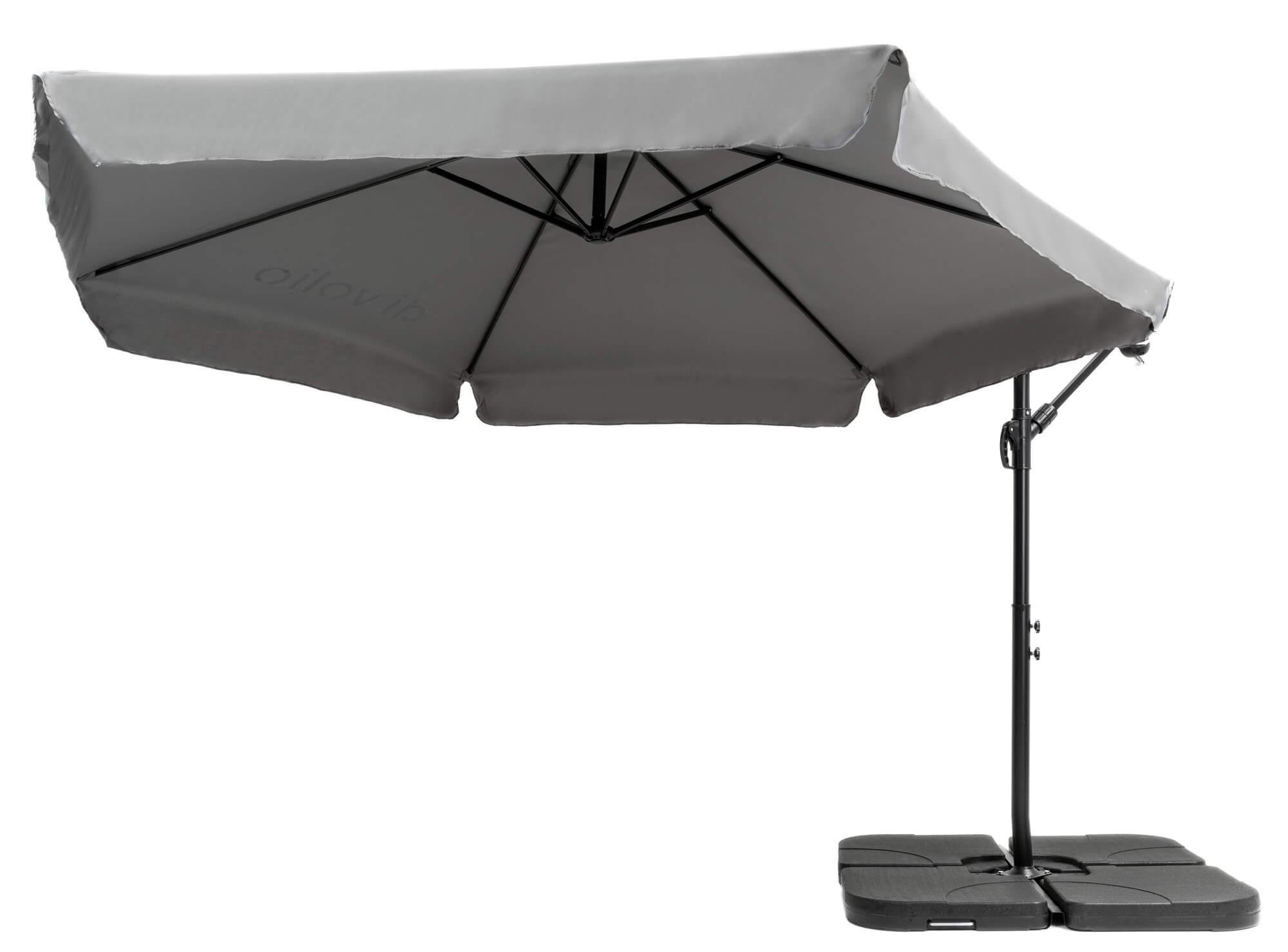 Зонтик садовый Di Volio EMPOLI 350 см и основа садового зонтика Серый (1631)