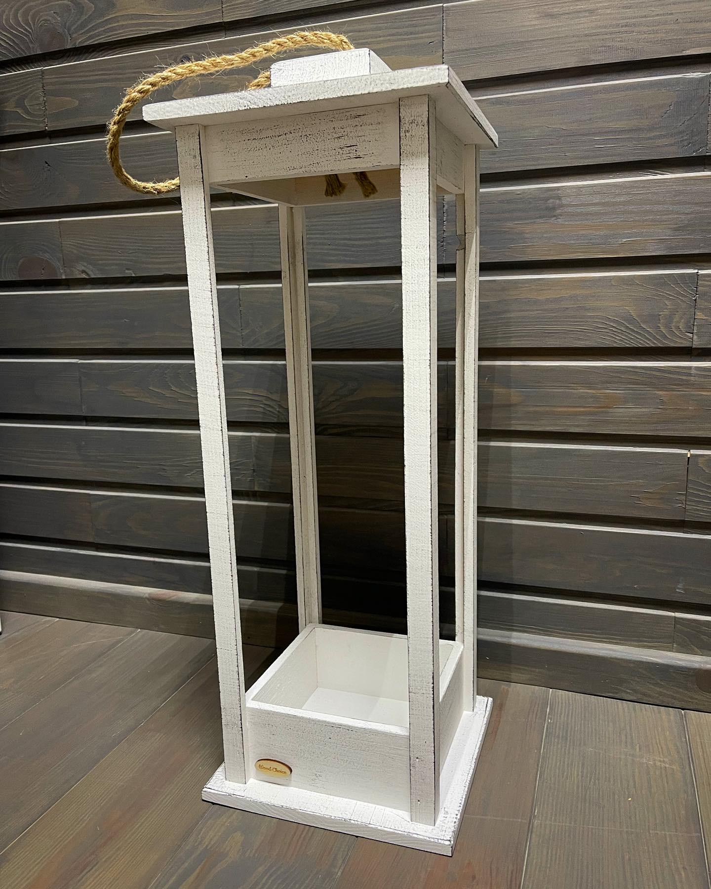 Подсвечник деревянный Wood Choice Фонарь 22х22х60 Бело-серый (204) - фото 3 Подсвечник деревянный Wood Choice Фонарь 22х22х60 Бело-серый (204) - фото 3