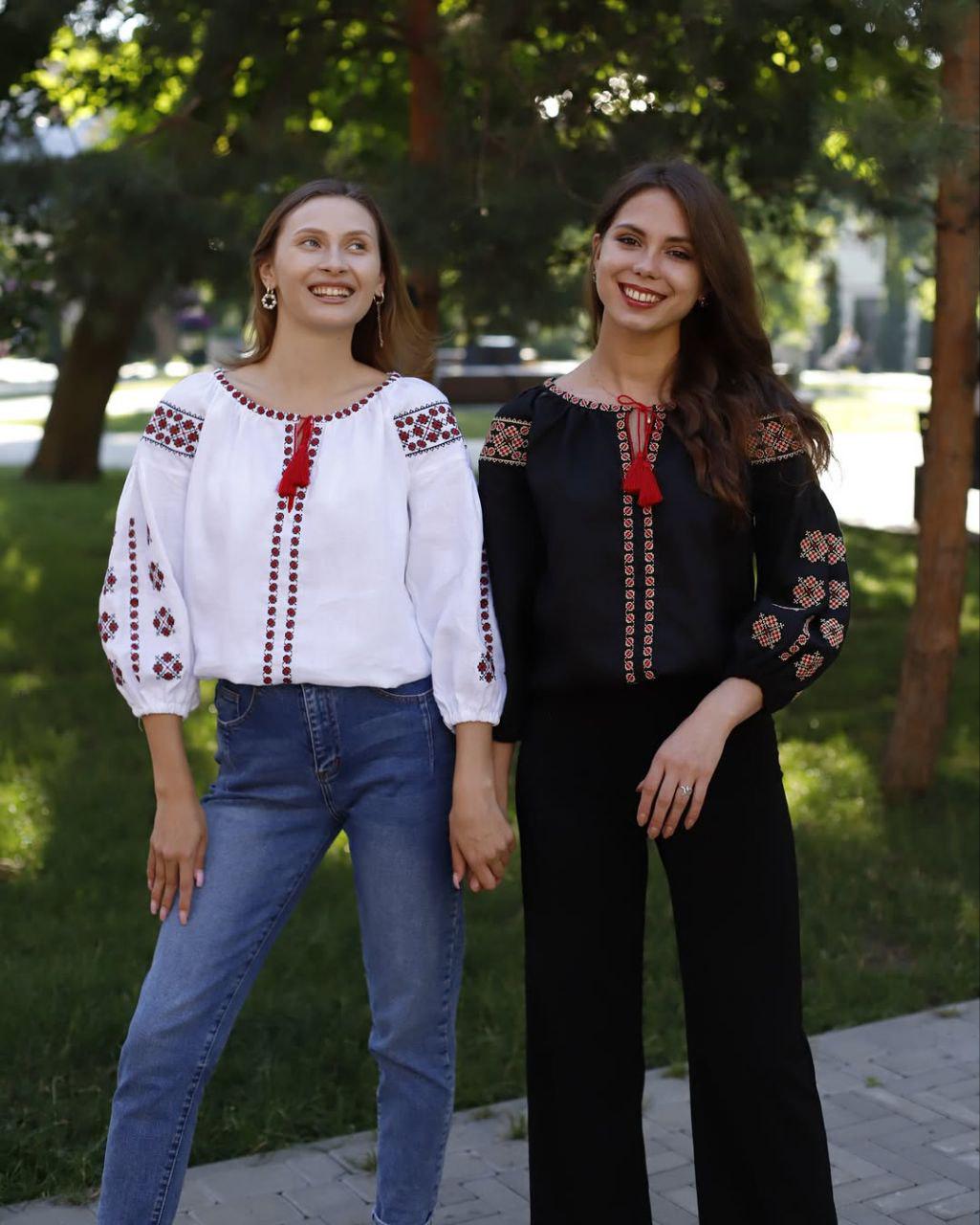 Вышиванка женская р. 42 Белый (710) - фото 4 Вышиванка женская р. 42 Белый (710) - фото 4