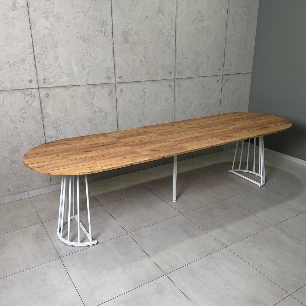 Стол кухонный раздвижной Grace УТП028007 Loft 3,5 м Дуб Крафт Золотой/Белый мат - фото 1 Стол кухонный раздвижной Grace УТП028007 Loft 3,5 м Дуб Крафт Золотой/Белый мат - фото 1