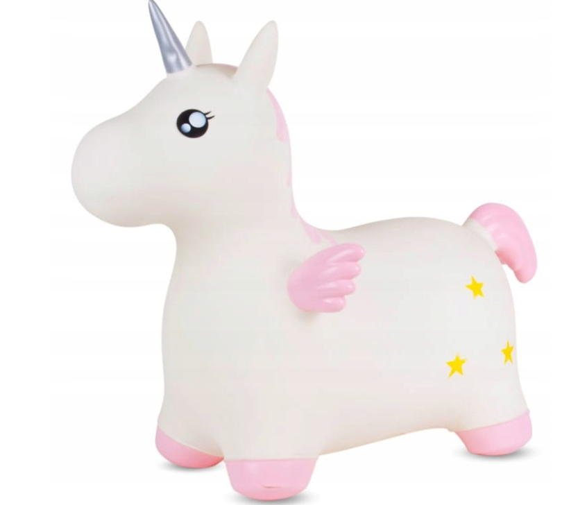 Детский резиновый прыгунец с насосом Unicorn