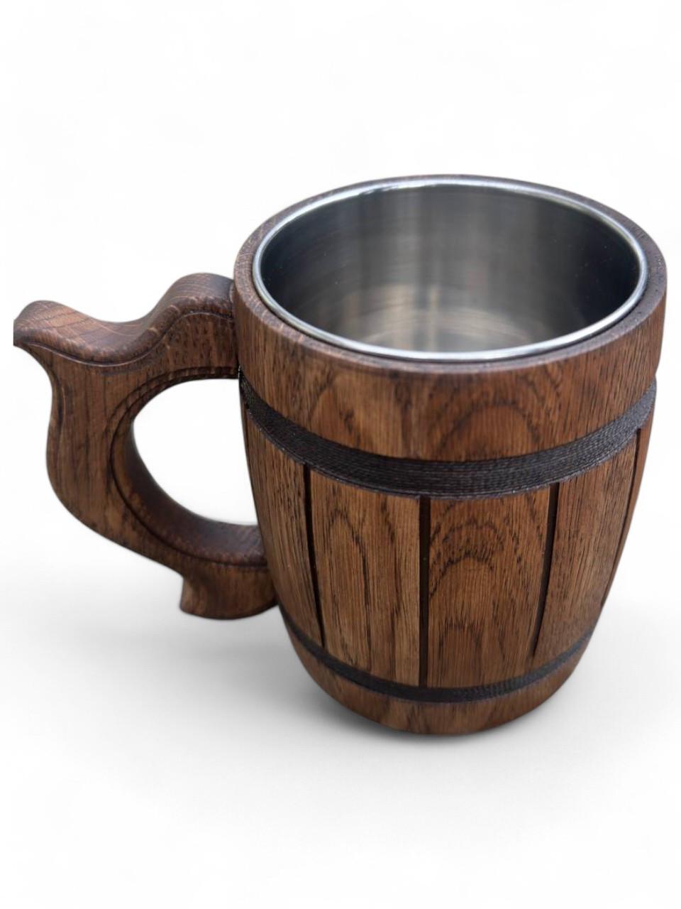 Кружка пивна дубова ручної роботи (1983485984) - фото 2 Кружка пивна дубова ручної роботи (1983485984) - фото 2