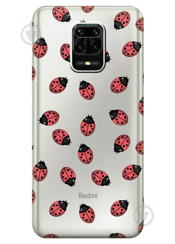Силиконовый чехол iSwag для Xiaomi Redmi Note 9s Божьи коровки (KS2558) Силиконовый чехол iSwag для Xiaomi Redmi Note 9s Божьи коровки (KS2558)