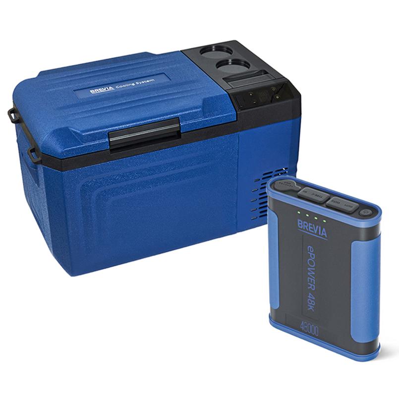 Автомобильный холодильник Brevia 22150 с портативной зарядной станцией Brevia ePower 48Ah 19 л (fp_24)
