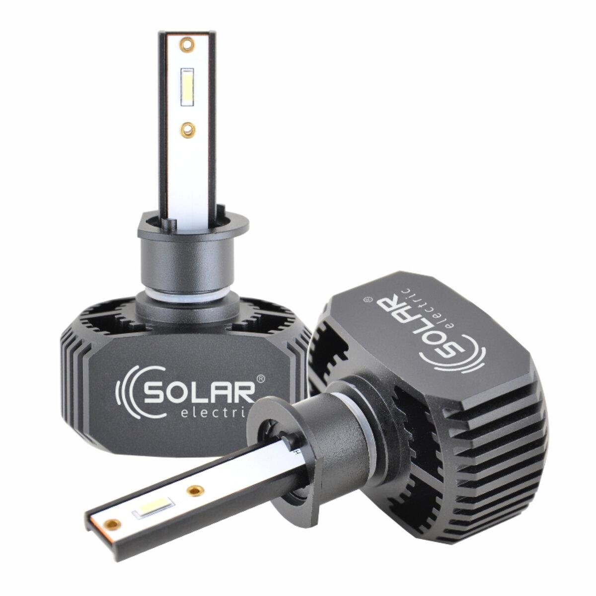 Лампы автомобильные головного света Solar LED H1 12/24V 6000K 5000Lm 40W CSP1860 2 шт. (8201) - фото 3 Лампы автомобильные головного света Solar LED H1 12/24V 6000K 5000Lm 40W CSP1860 2 шт. (8201) - фото 3