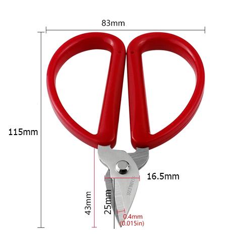 Ножиці універсальні для шиття та рукоділля з великими ручками нержавіюча сталь 115 мм (957039) - фото 4 Ножиці універсальні для шиття та рукоділля з великими ручками нержавіюча сталь 115 мм (957039) - фото 4