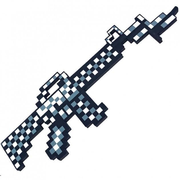 Игрушка Автомат Майнкрафт железный 65 см Серый (6360) Игрушка Автомат Майнкрафт железный 65 см Серый (6360)