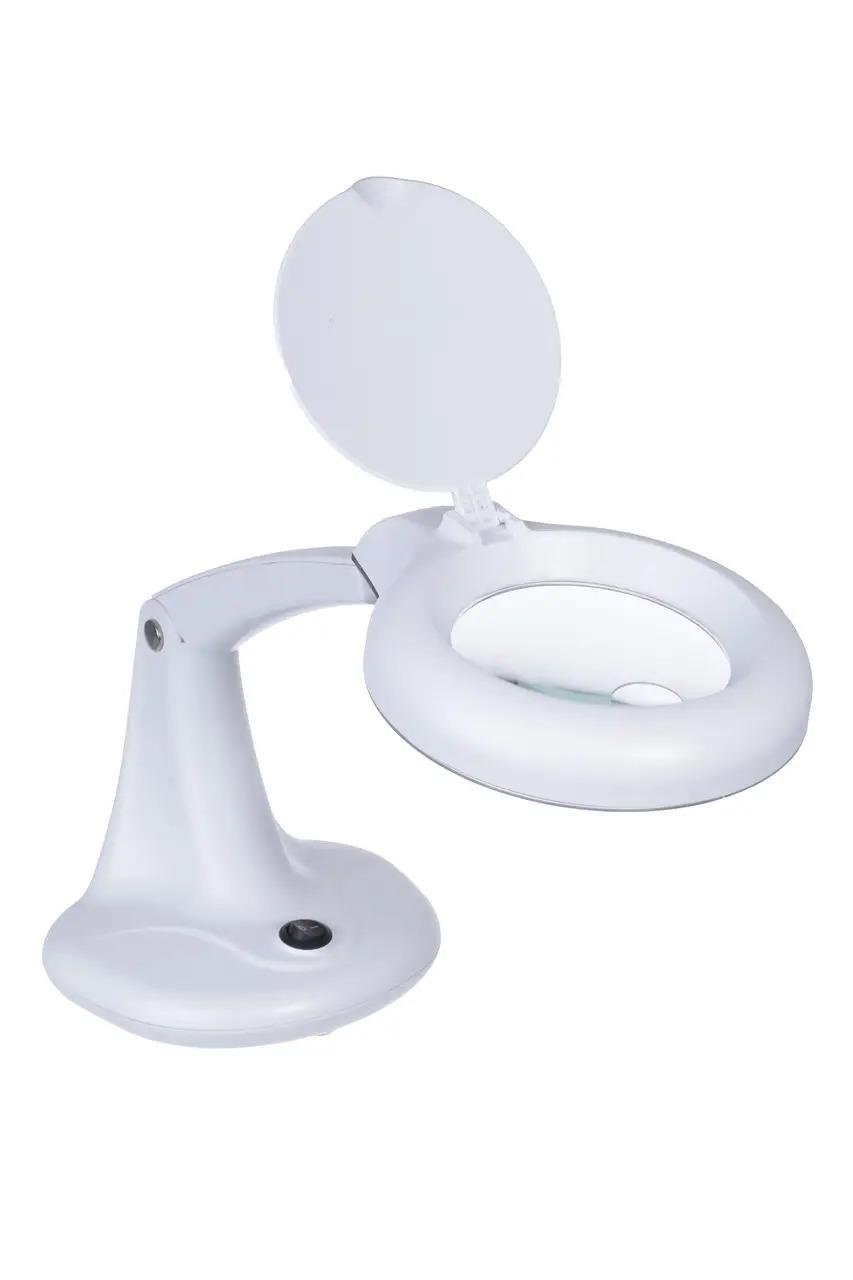 Лампа-лупа Magnifier Compact Lamp 3+12 діоптрій 90 мм Білий - фото 1