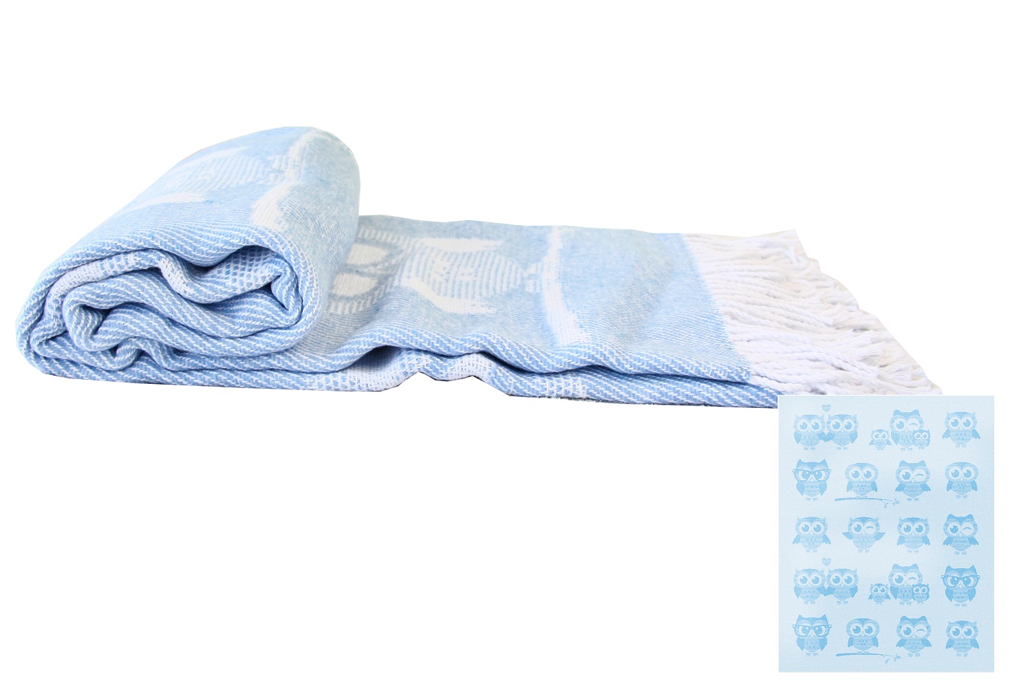 Плед LightHouse Family 140х200 Голубой (2200000552143)