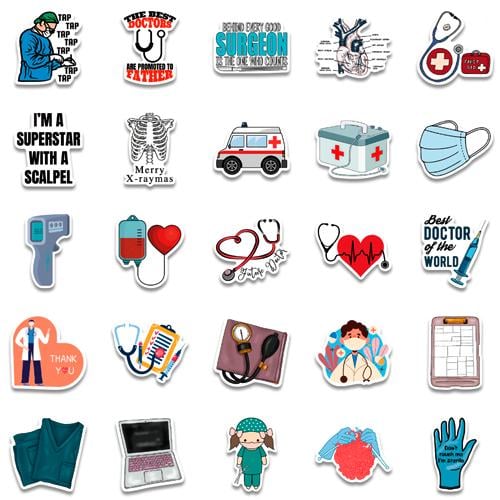 Набір наклейок The medicine 50 шт. (3190)
