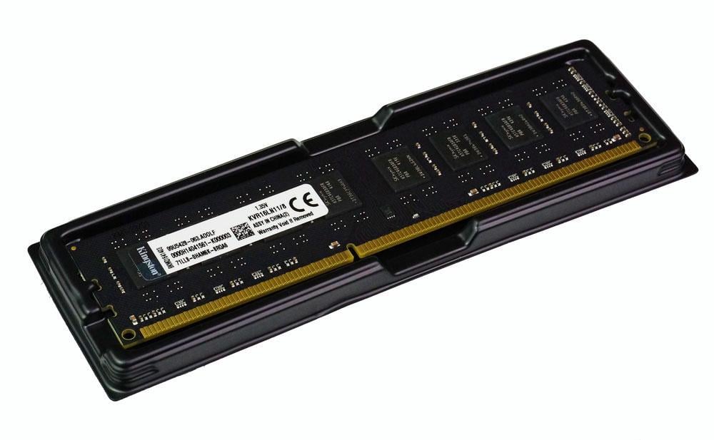 Оперативная память Kingston DDR3L 8GB 1600MHz, PC3-12800, 1.35V, Black (KVR16LN11/8)