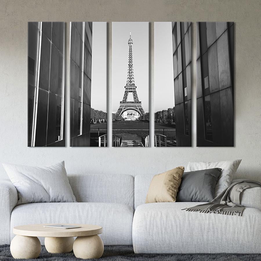 Модульная картина из 5 частей Далекая Эйфелева Башня 87x50 см (354-51)