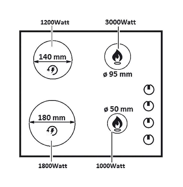 Комбінована панель Fabiano FHG-E 22-44 V - фото 10 Комбінована панель Fabiano FHG-E 22-44 V - фото 10
