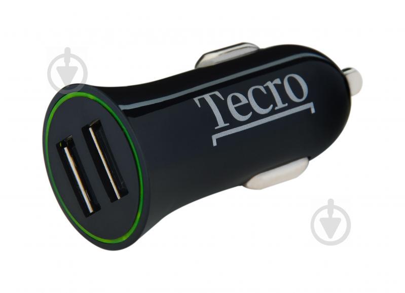 Автомобильное зарядное устройство Tecro (2USBх2.1A) Black (TCR-0221AB)