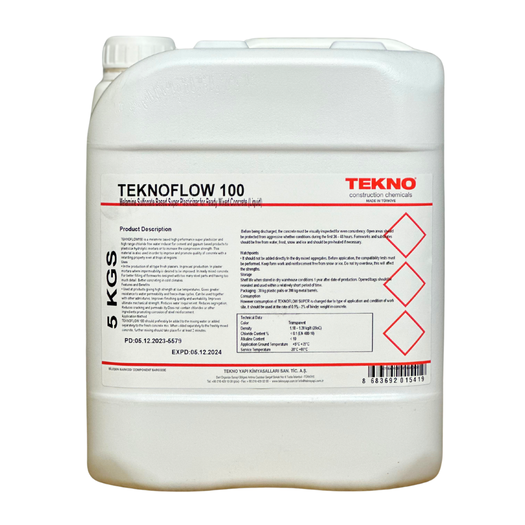 Суперпластификатор для бетонных растворов Teknoflow 100 5 кг (TFSUPER5)