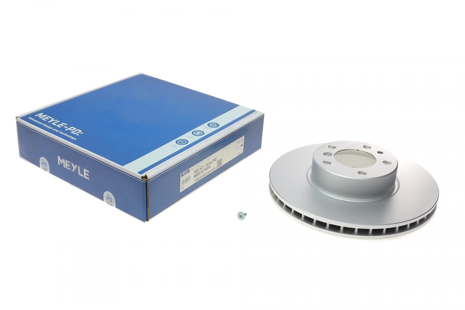 Диск тормозной передний Meyle BMW 5 E39 96-324x30 мм (383 521 3024/PD MEYLE)