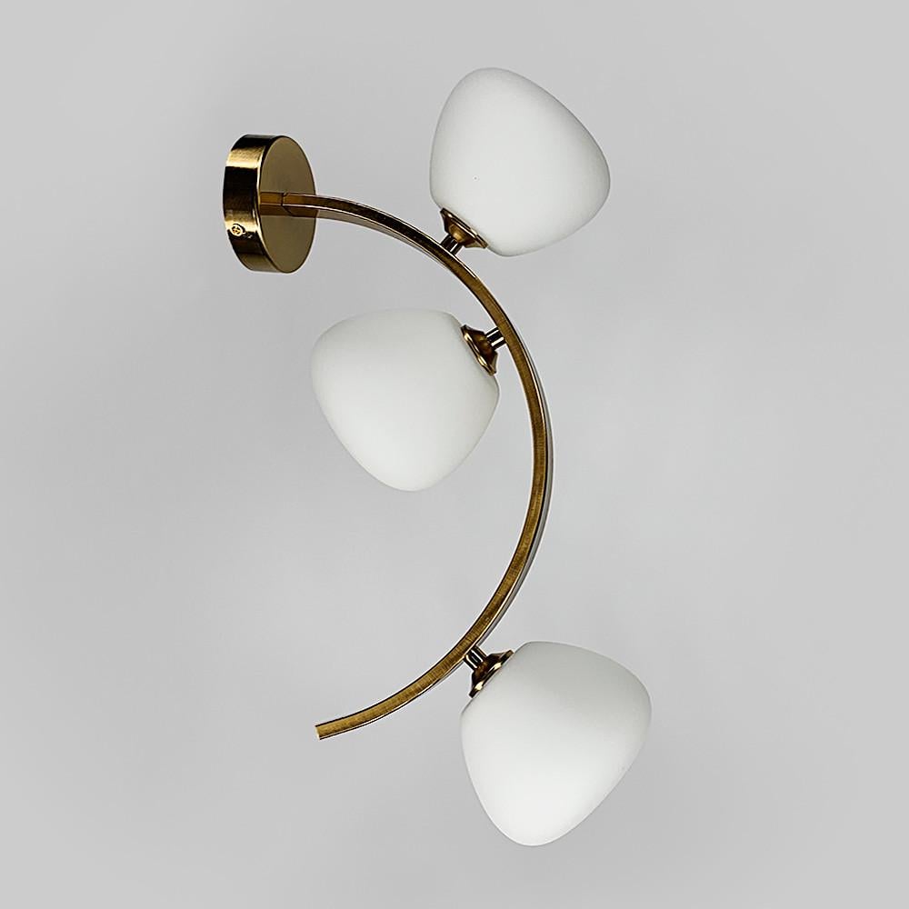 Светильник стеновой MODERN FLORAL ARCH на 3 плафона (C 18B/3 AB)