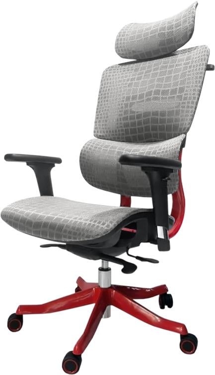 Кресло геймерское GT Racer X-626 Grey/Red - фото 3