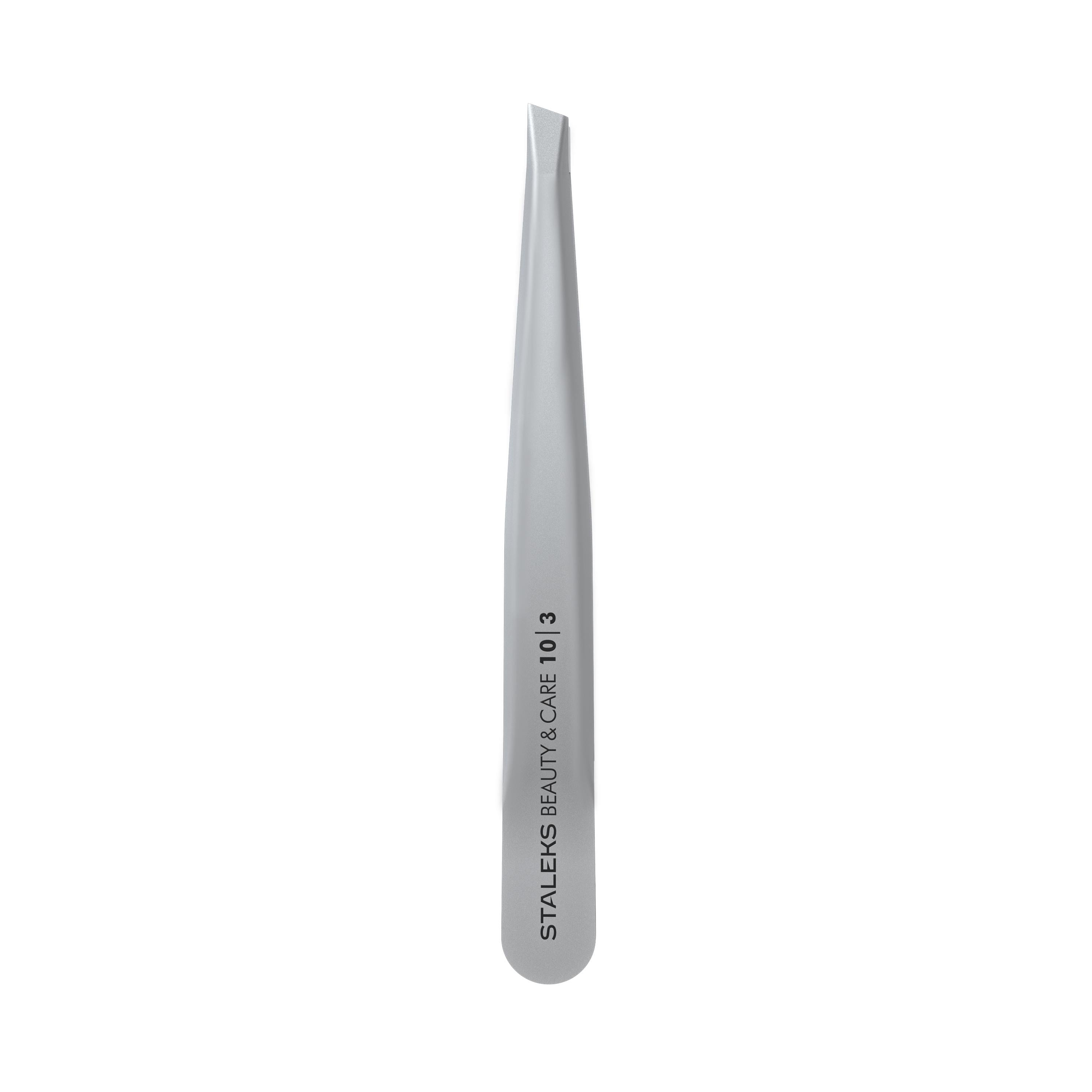 Пінцет для брів STALEKS BEAUTY & CARE 10 TYPE 3 широкий скошений (TBC-10/3) - фото 4
