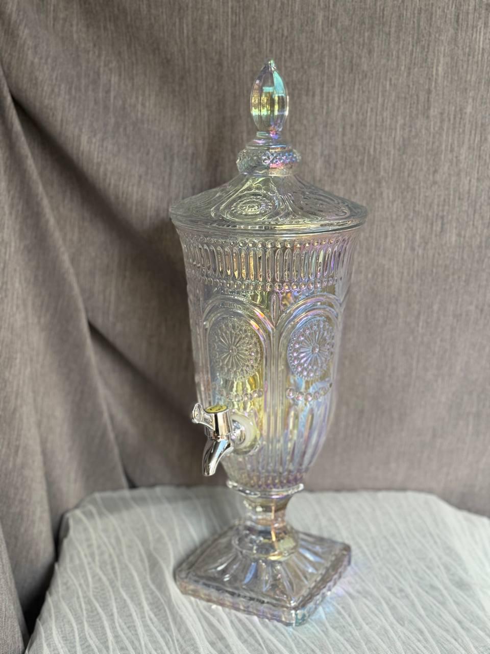 Лимонадница стеклянная TS Kitchen 2 л Прозрачный хамелеон (HP4173) - фото 2 Лимонадница стеклянная TS Kitchen 2 л Прозрачный хамелеон (HP4173) - фото 2