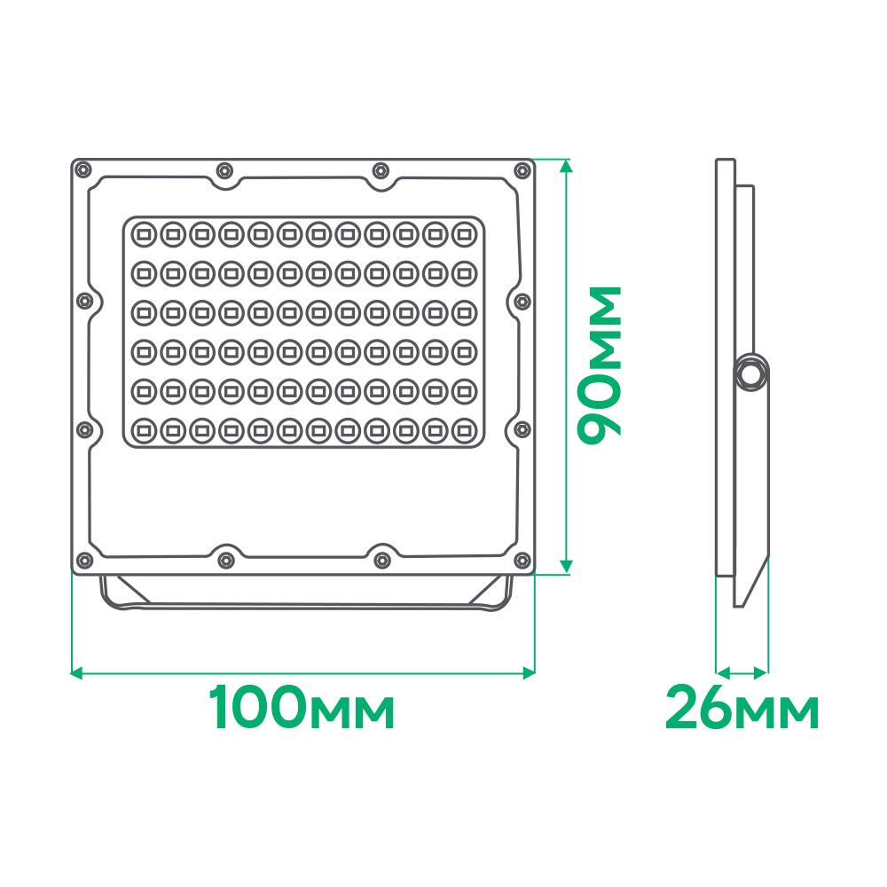 Прожектор світлодіодний ARDERO LL-3020ARD PRO 20W 2400Lm 6500K - фото 2