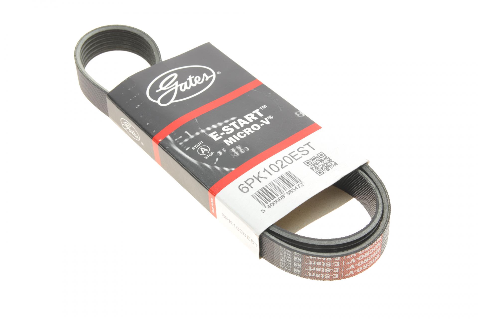 Ремень генератора GATES Citroen Berlingo/C3/C5/C4/Peugeot Pertner/308/5008 1.6HDi 08- 6PK1020EST