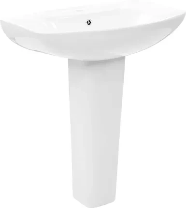 Умивальник з постаментом vidaXL 65х52 см (143001)