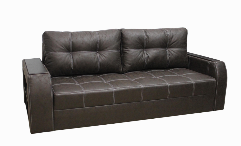 Диван Garnitur.plus ЕЛІТ 95х250х100 см Темно-коричневий (DP-156)