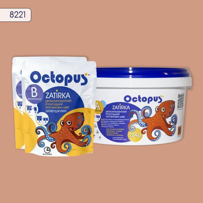 Затирка для плитки Octopus Zatirka 8221 эпоксидная 2,5 кг