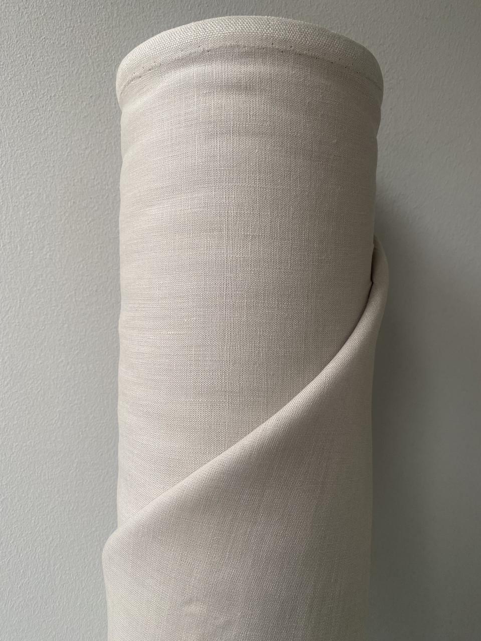 Тканина костюмна пом'якшена LINEN PLUS 100% льон 143 см 331 Бежевий - фото 3 Тканина костюмна пом'якшена LINEN PLUS 100% льон 143 см 331 Бежевий - фото 3