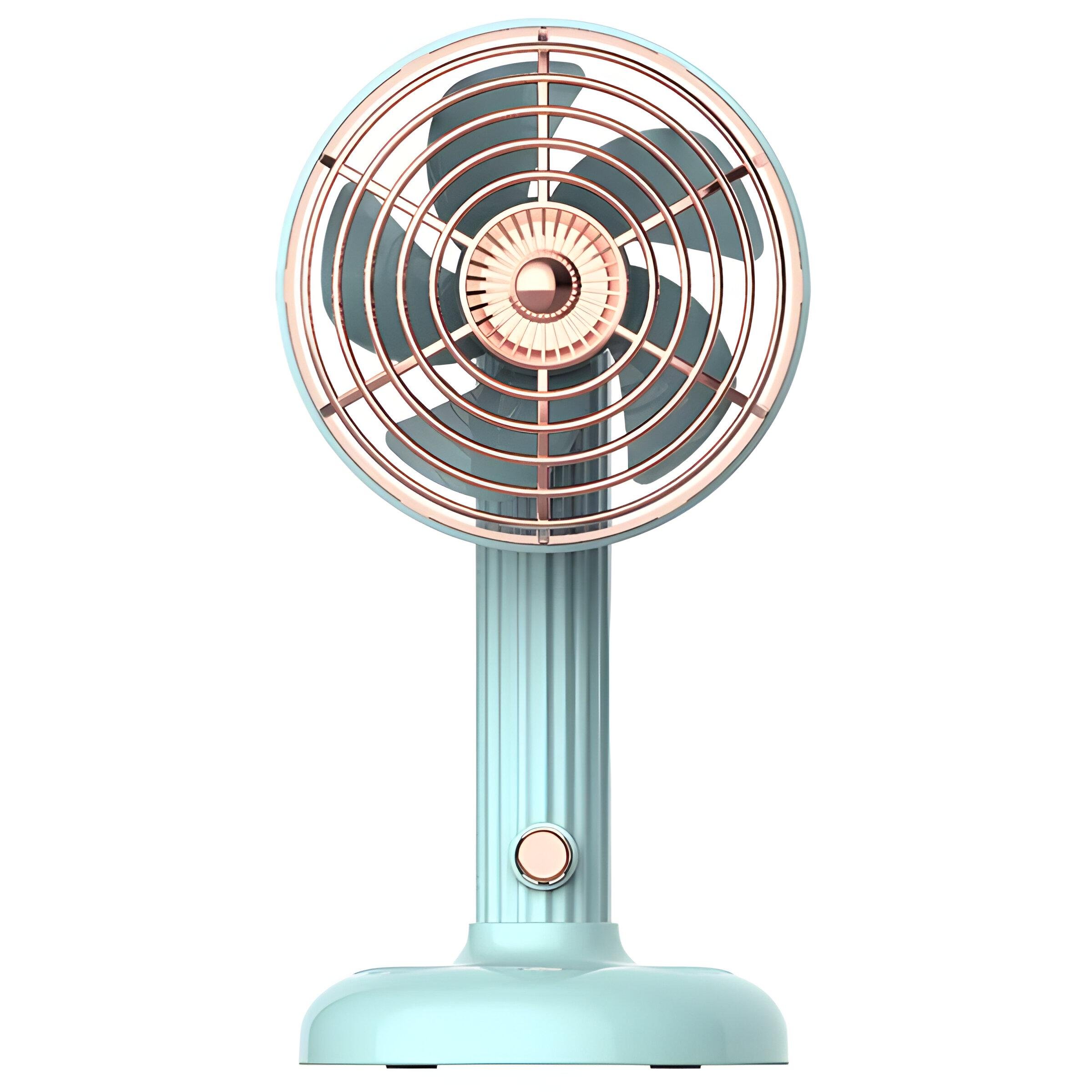 Вентилятор настольный USB Бирюзовый (FY060)