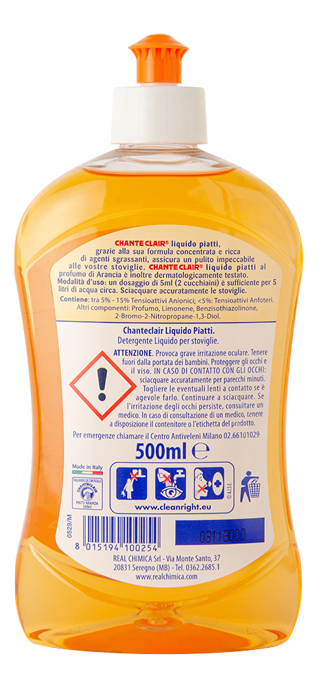 Средство для мытья посуды Chante Clair Piatti Profumo di Arancia 500 мл - фото 2 Средство для мытья посуды Chante Clair Piatti Profumo di Arancia 500 мл - фото 2