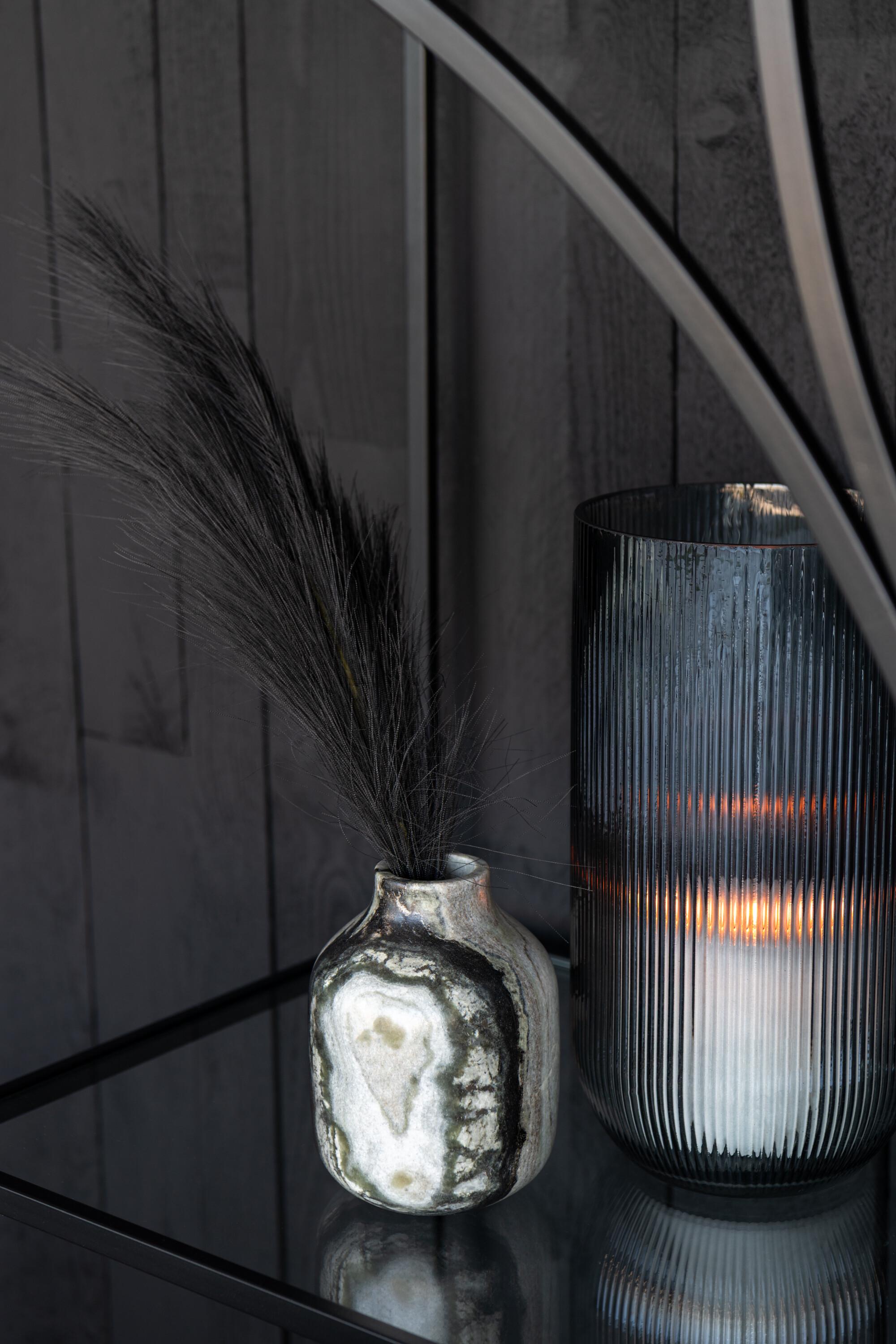 Ваза J-LINE мармурова 15 см Чорно-сірий (3259) - фото 2 Ваза J-LINE мармурова 15 см Чорно-сірий (3259) - фото 2