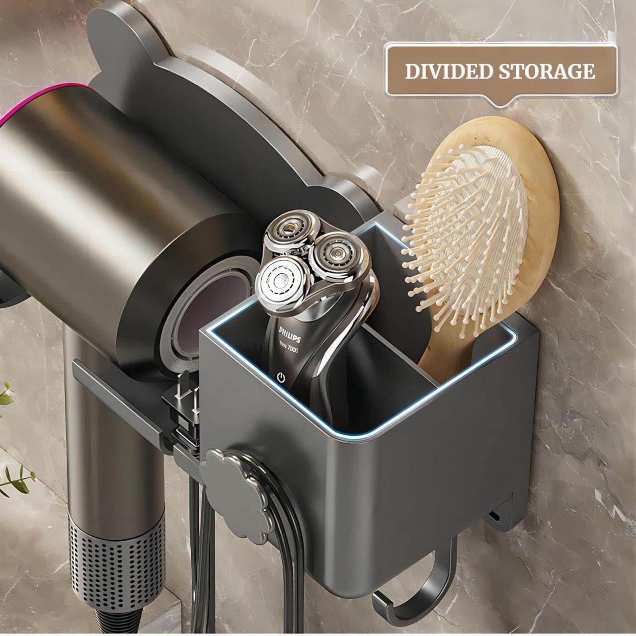 Держатель для фена Storage Shelf настенный с органайзером (AND-74-20-50) - фото 4 Держатель для фена Storage Shelf настенный с органайзером (AND-74-20-50) - фото 4