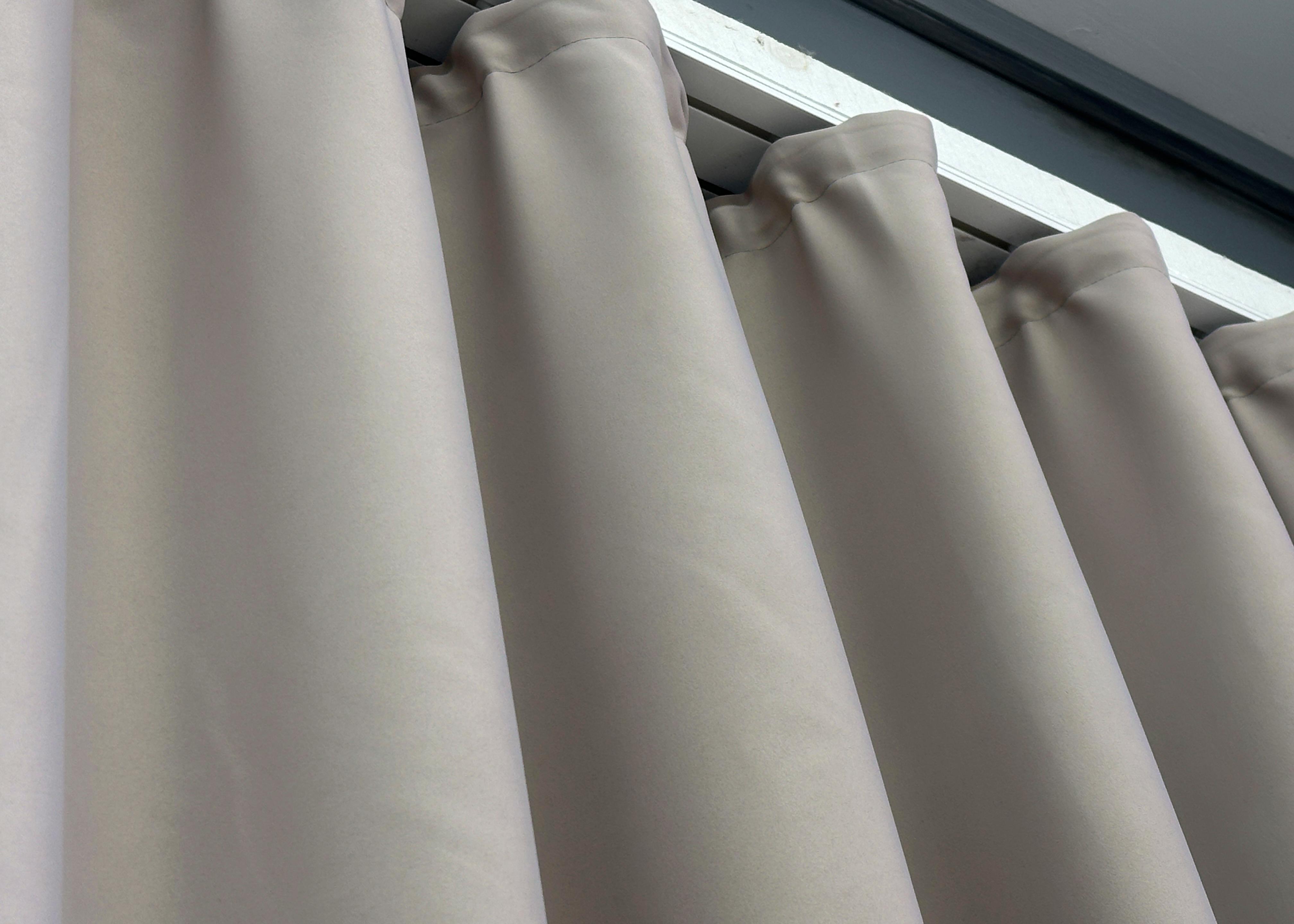 Комплект готових штор VR-Textil Блекаут Midnight №1672ш 150х290 см 2 шт. Сіро-бежевий (33-0612) - фото 10