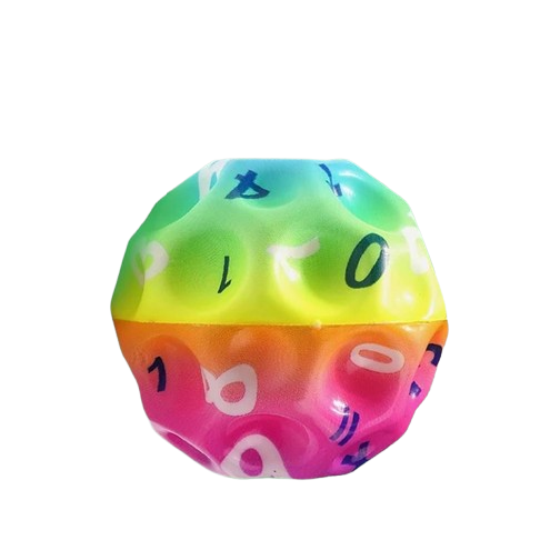 Мяч антигравитационный Numbers с высоким отскоком Разноцветный (85945975)