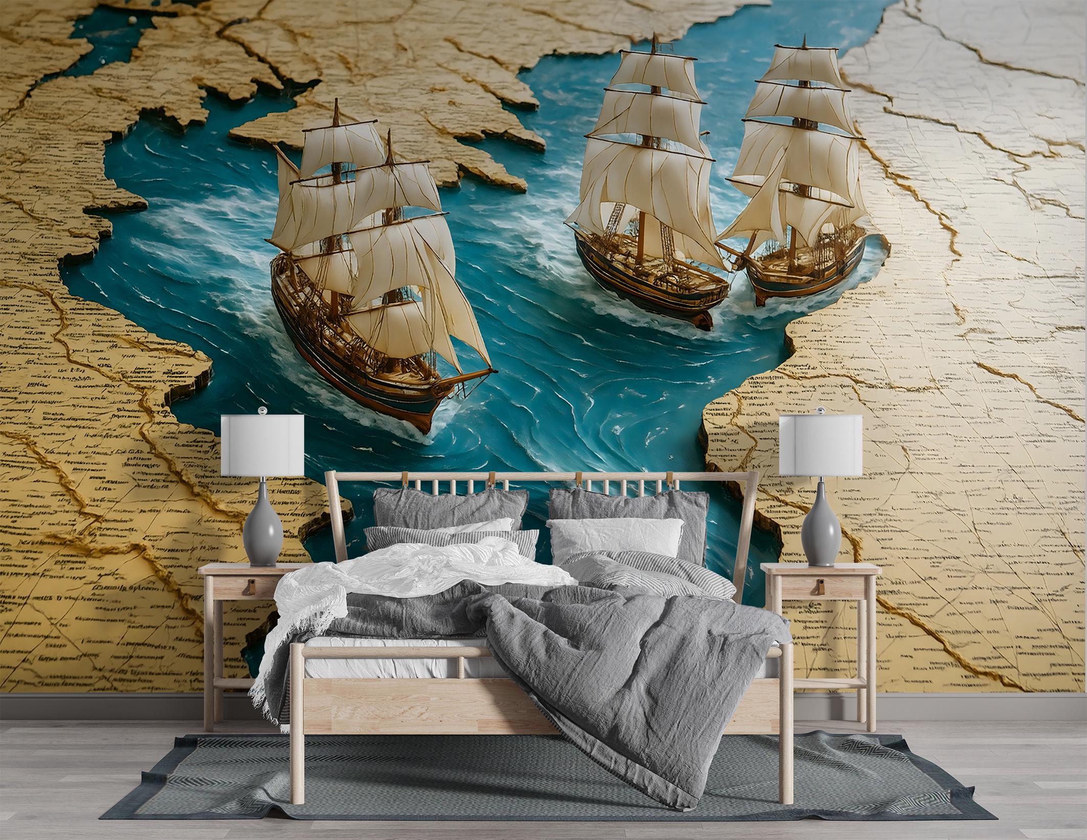 Фотообои флизелиновые Upstream Морское путешествие через карту 230х153 см (SPF-163/3) - фото 6 Фотообои флизелиновые Upstream Морское путешествие через карту 230х153 см (SPF-163/3) - фото 6