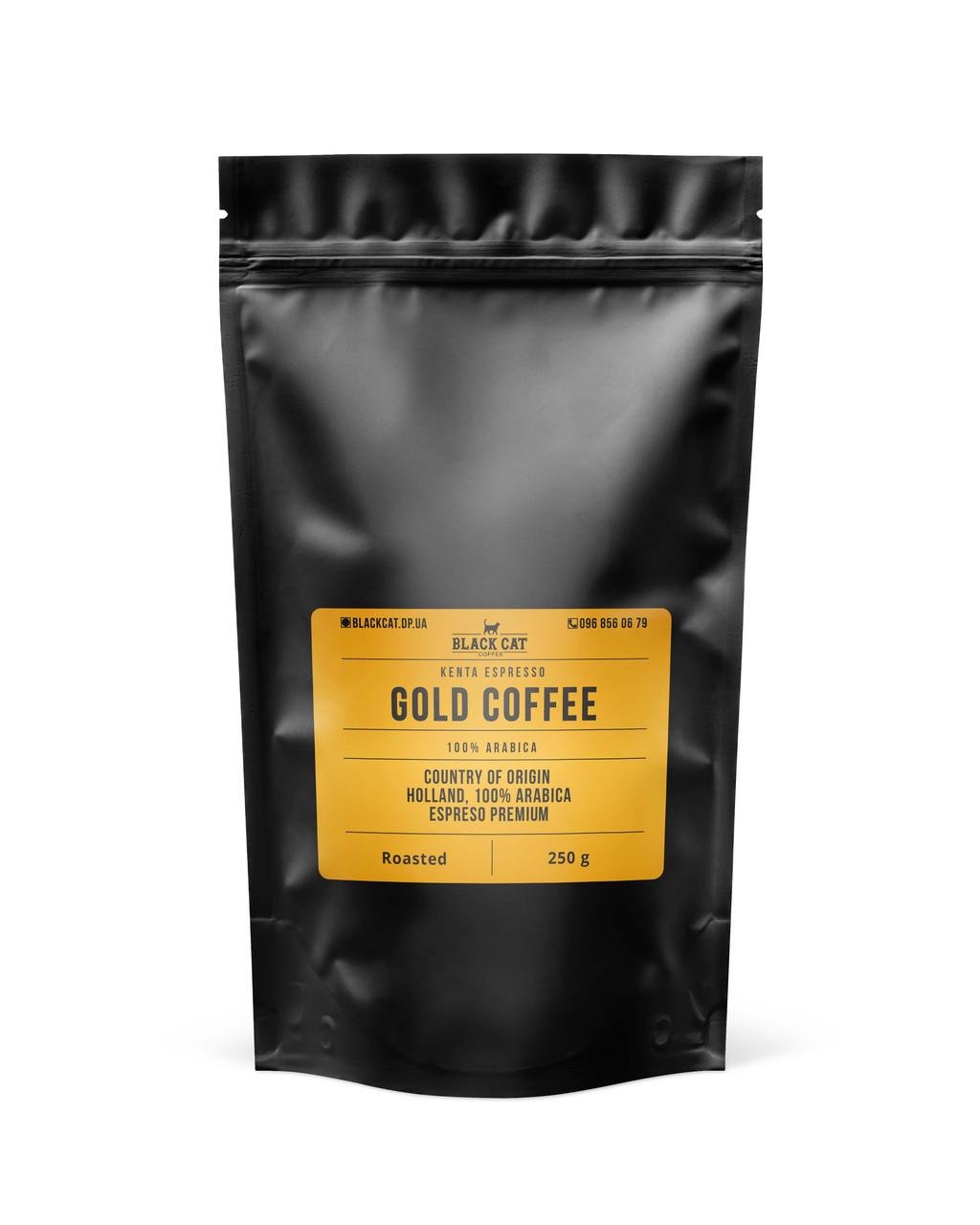 Кофе молотый Black Cat Gold Южная Америка 100% арабика 250 г