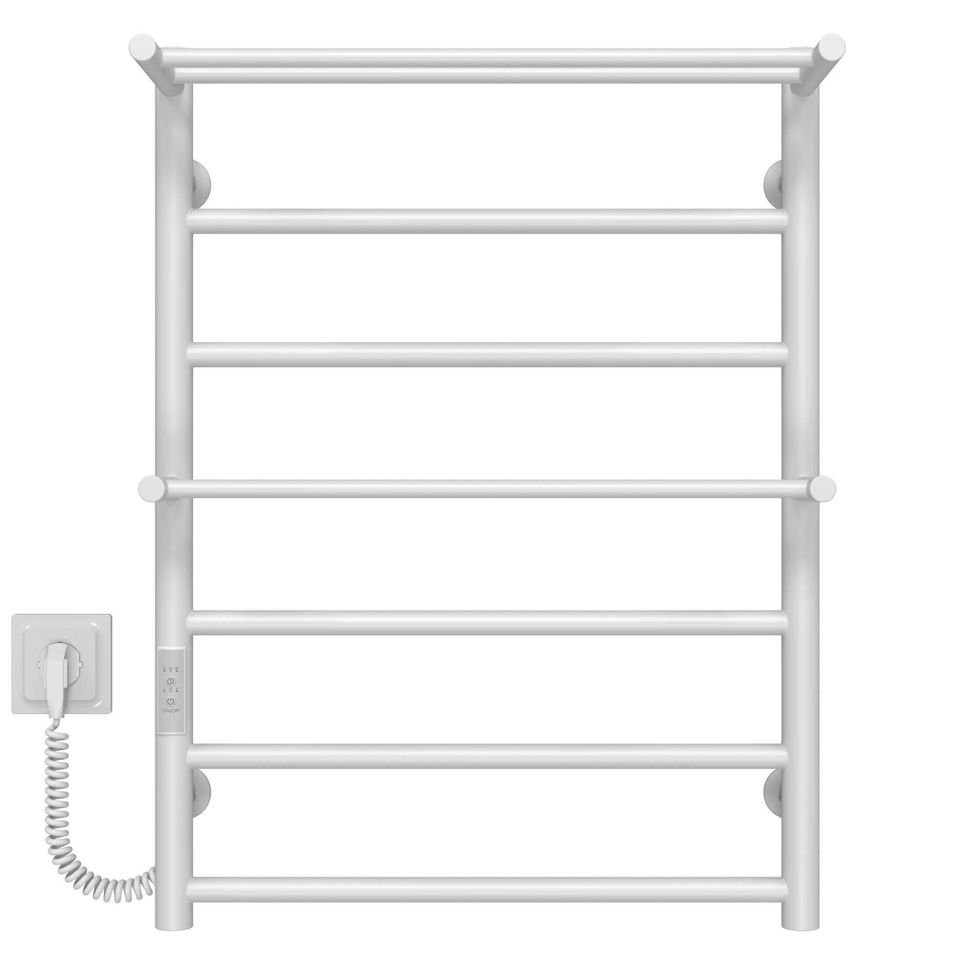 Рушникосушарка електрична Deffi Терма Плюс П7 WD03 ліве підключення нержавіюча сталь 500х700 мм Білий (C.TA.70.50.7.E.W.L.3)