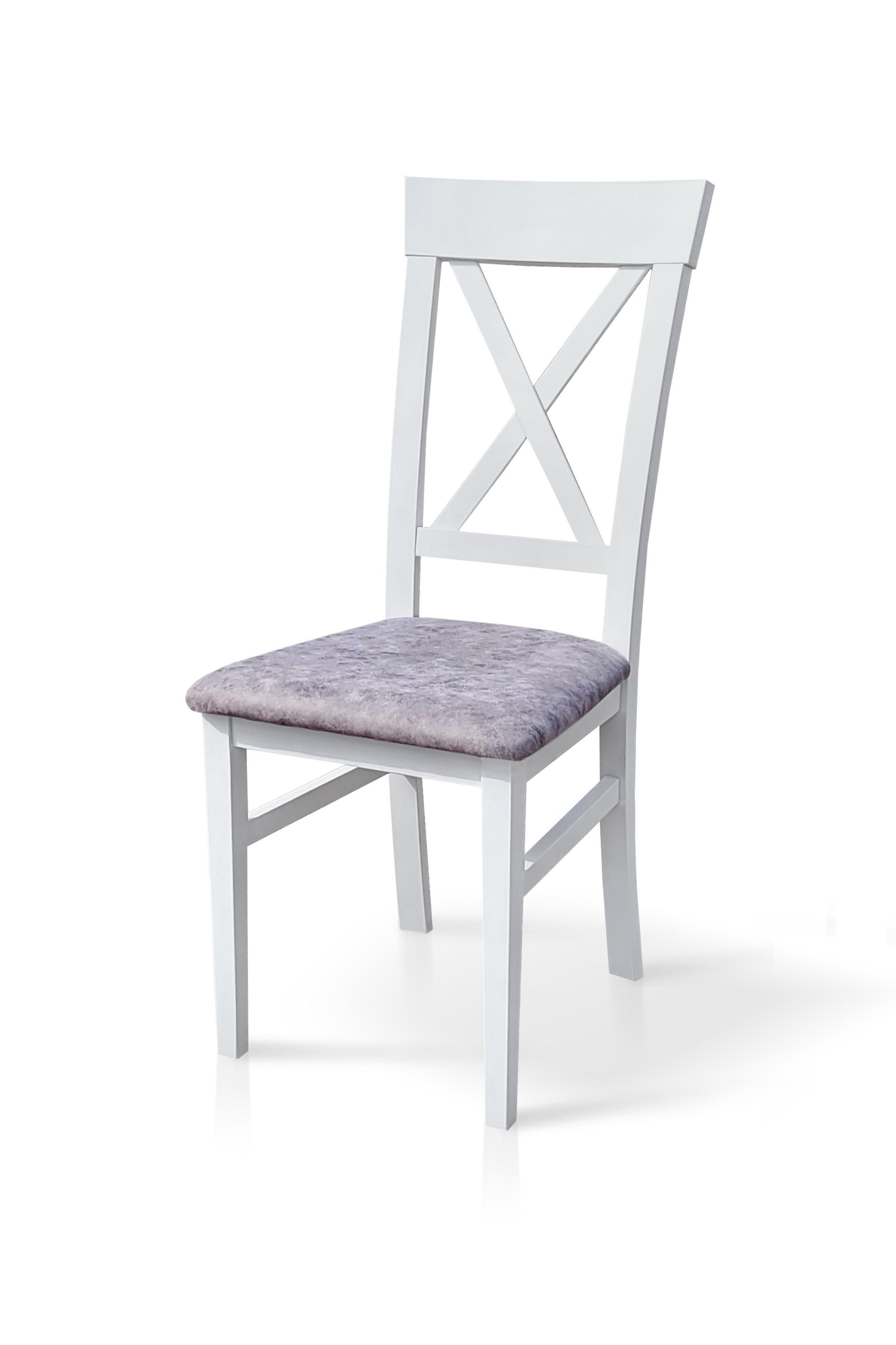 Стілець для кухні та вітальні Смарт Кросс 420х1000х430 мм Білий/Куба (GAА0054038)