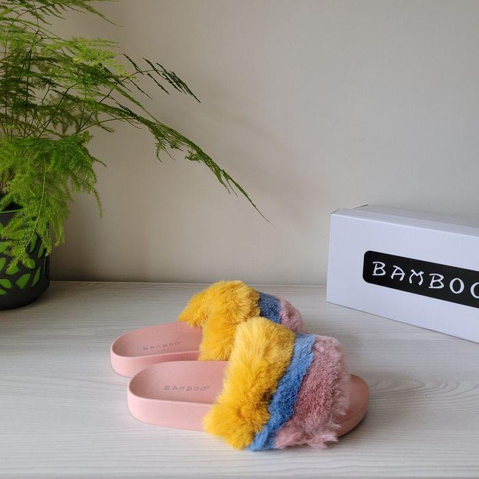 Шлепанцы Bamboo 34008 Полоски р. 41 Розовый