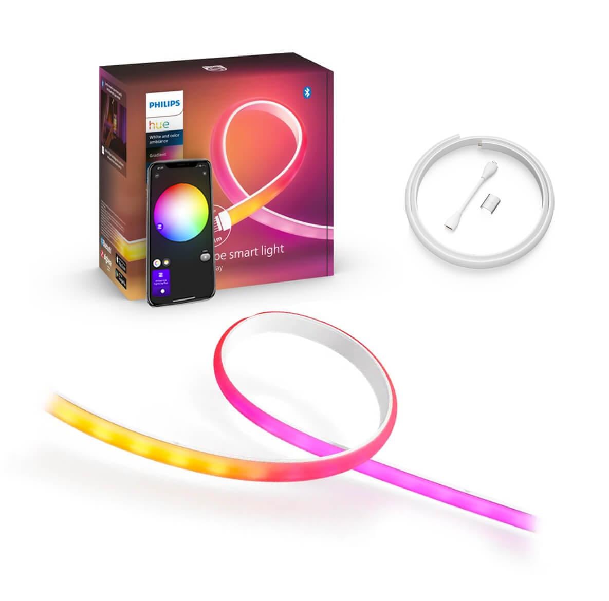 Удлинитель светодиодной ленты Philips hue Gradient Lightstrip and Color/Bluetooth/Apple HomeKit/1 м White