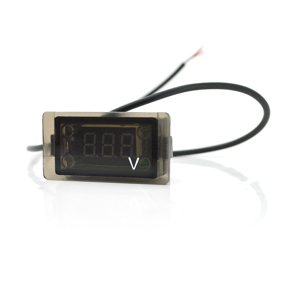 Вольтметр цифровий вологозахищений ip65 діапазон вимірювань 4-30v Blue (YUT_V3697)