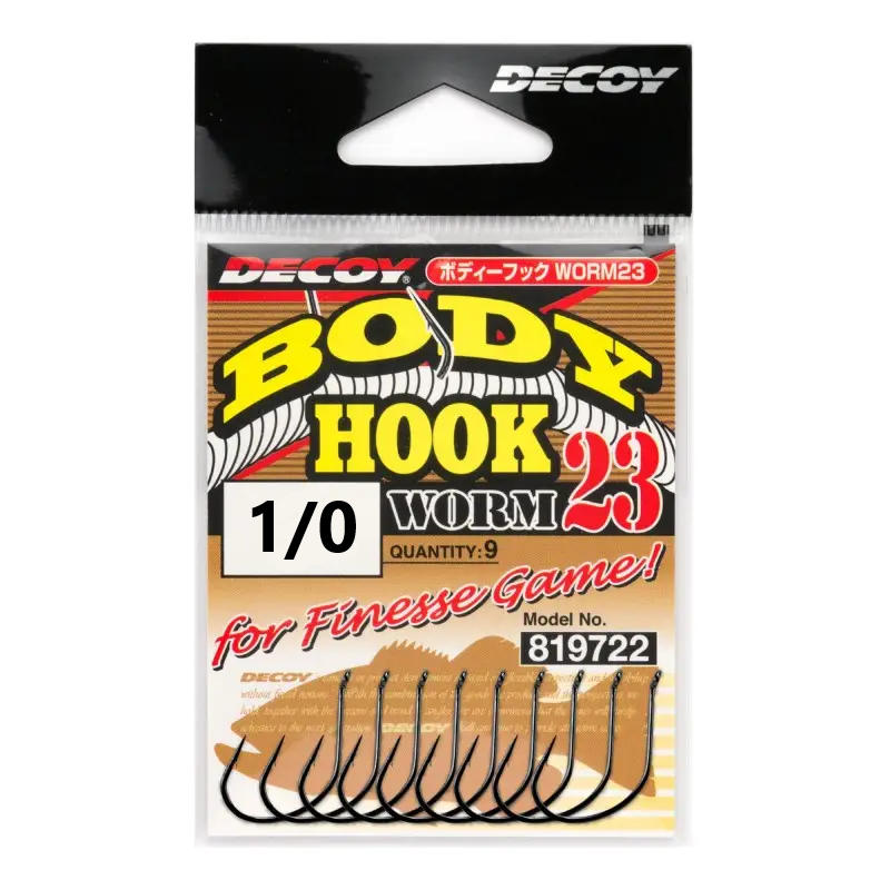 Гачки Decoy Worm 23 Body Hook №1/0 9 шт. (1013-1562.09.85) - фото 2