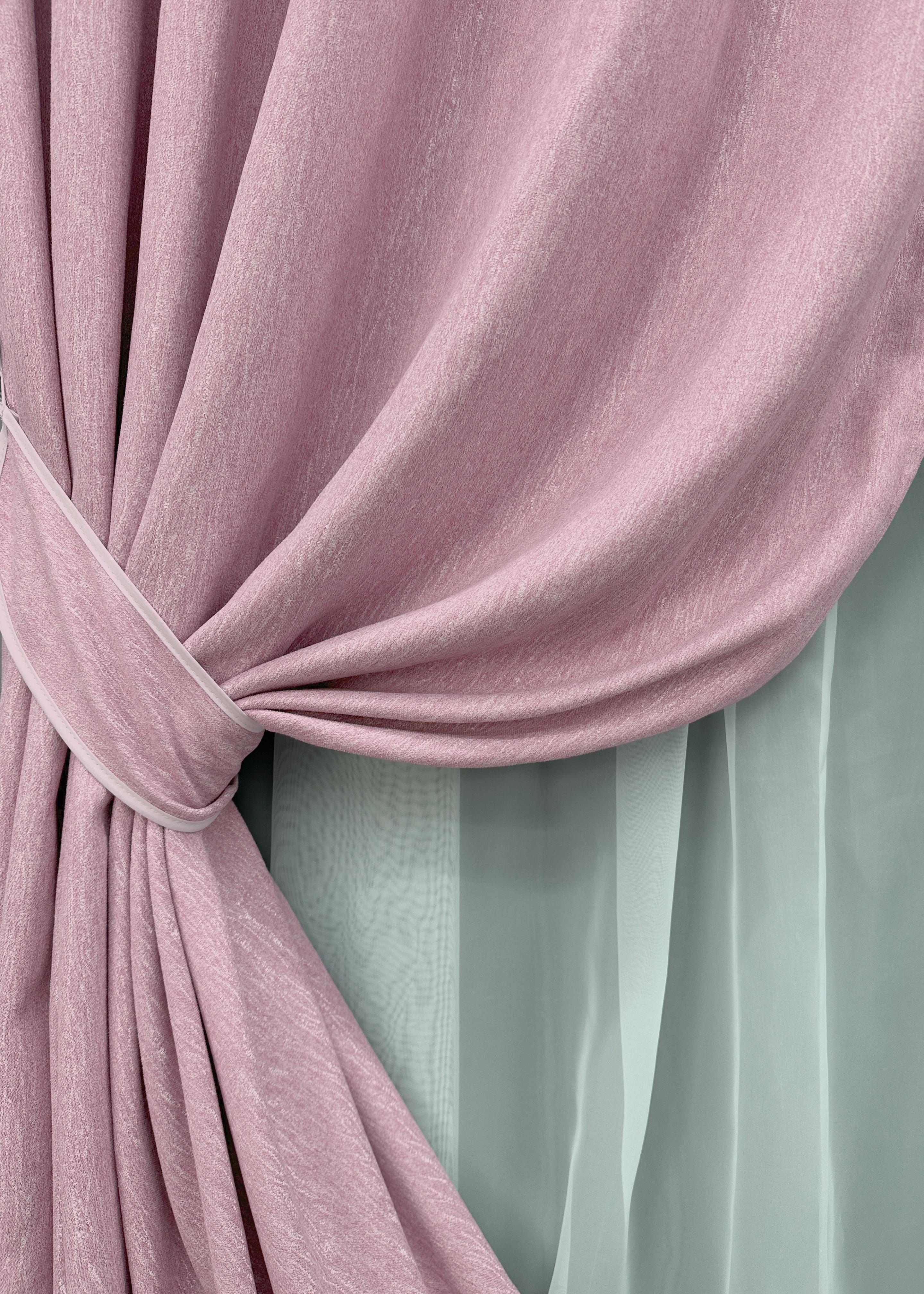 Комплект готовых штор VR-Textil Лен №1728ш 150х290 см 2 шт. Розовый (33-0645) - фото 4 Комплект готовых штор VR-Textil Лен №1728ш 150х290 см 2 шт. Розовый (33-0645) - фото 4