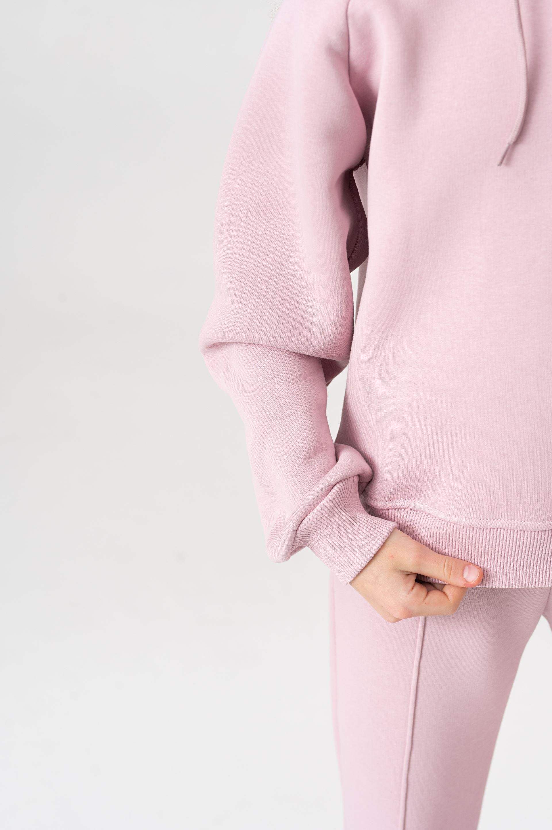 Костюм на флісі з штанами палаццо Yumster YN.22.25.007 152 см Пудровий - фото 10
