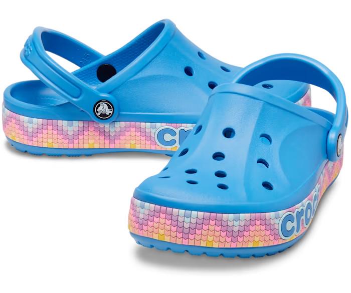 Сабо Crocs Bayaband Chevron р. W8/EUR 38-39 Powder Blue/Multicolor  (9381528) - фото 1