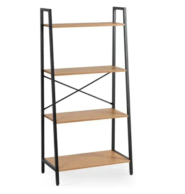 Стеллаж Mebel Elite GIA 131x64x34 см Дуб/Черный (29440010)