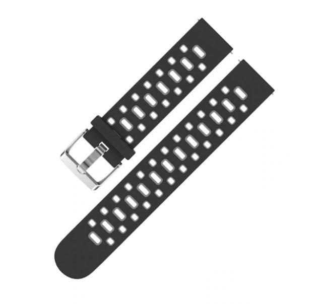 Спортивный ремешок Primo Perfor Classic для Garmin Vivoactive 3/ Vivomove HR/Forerunner 245/645 Black/Grey (1052990000)
